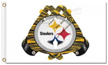NFL Pittsburgh Steelers 3'x5' polyester flags gloves with high quality