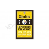 NFL Pittsburgh Steelers 3'x5' polyester flags super bowl champion with your logo