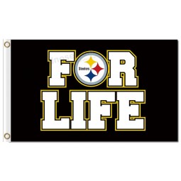 NFL Pittsburgh Steelers 3'x5' polyester flags for life with your logo