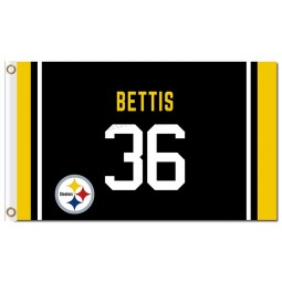 NFL Pittsburgh Steelers 3'x5' polyester flags Bettis 36 with your logo
