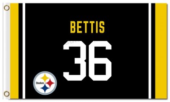 Nfl pittsburgh steelers 3'x5 'Polyesterfahnen Bettis 36