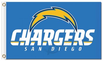 NFL San Diego Chargers 3'x5' polyester flags with your logo