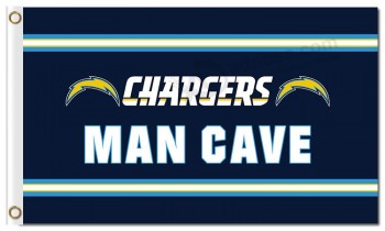 Nfl san diego chargeurs drapeaux en polyester 3'x5 'man cave