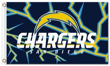 NFL San Diego Chargers 3'x5' polyester flags new design with your logo