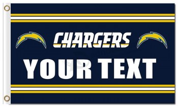 NFL San Diego Chargers 3'x5' polyester flags your text with your logo