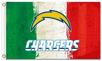 NFL San Diego Chargers 3'x5' polyester flags three colors with your logo