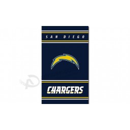 NFL San Diego Chargers 3'x5' polyester vertical flags with your logo