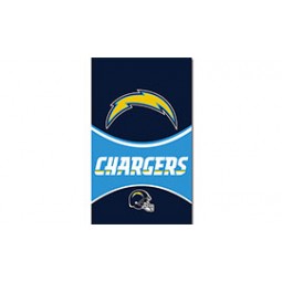 NFL San Diego Chargers 3'x5' polyester vertical flags with your logo