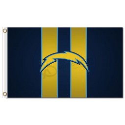 NFL San Diego Chargers 3'x5' polyester flags logo vertical stripes with your logo