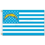 NFL San Diego Chargers 3'x5' polyester flags stars and blue white stripes with your logo