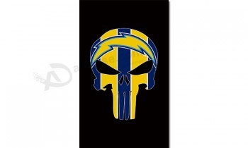 NFL San Diego Chargers 3'x5' polyester flags skull with your logo