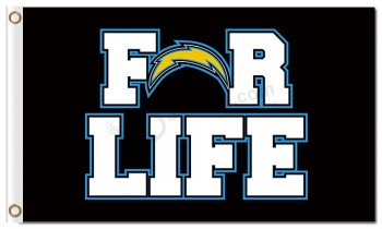 NFL San Diego Chargers 3'x5' polyester flags for life with your logo