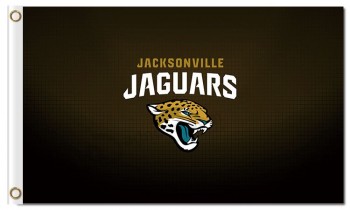Nfl jacksonville jaguares 3'x5 'banderas de poliéster pequeño logotipo