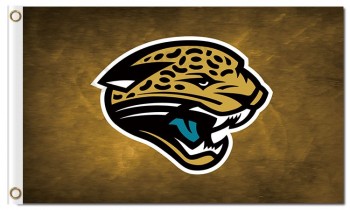 NFL Jacksonville Jaguars 3'x5' polyester flags with your logo