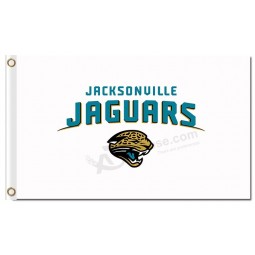 NFL Jacksonville Jaguars 3'x5' polyester flags white with your logo
