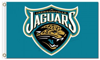 NFL Jacksonville Jaguars 3'x5' polyester flags with your logo