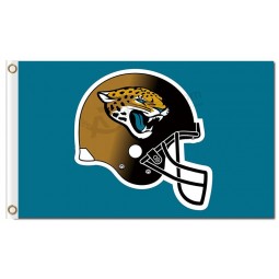 NFL Jacksonville Jaguars 3'x5' polyester flags helmet with your logo