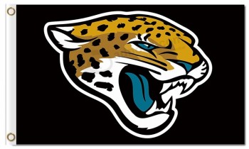 Nfl jacksonville jaguares 3'x5 'poliéster bandeiras logotipo