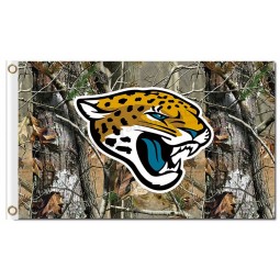 NFL Jacksonville Jaguars 3'x5' polyester flags camo with your logo
