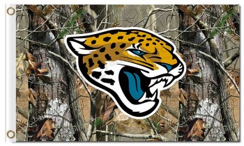 Nfl jacksonvilleジャガー3'x5 'ポリエステルフラグカモ