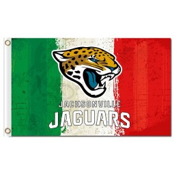 NFL Jacksonville Jaguars 3'x5' polyester flags three colors with your logo