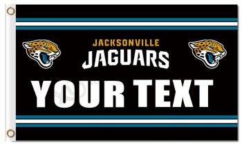 Nfl jacksonville jaguars 3'x5 'polyester Drapeaux votre texte
