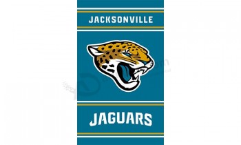 Nfl jacksonville jaguars 3'x5 '폴리 에스테르 플래그 세로 플래그