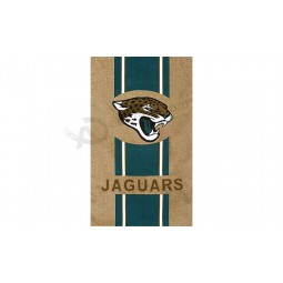 Nfl jacksonville jaguars 3'x5 'polyester fahnen logo vertikale streifen