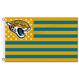 Nfl jacksonville jaguars 3'x5 'polyester fahnen logo sterne streifen