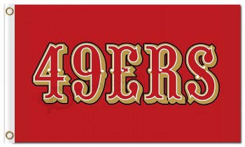 Nfl san francisco 49ers 3'x5'聚酯标志49ers