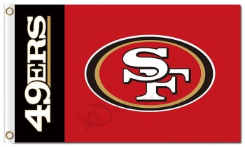 Nfl san francisco 49ers 3 'x 5' bandiere in poliestere