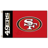 Nfl san francisco 49ers 3'x5 '폴리 에스테르 플래그