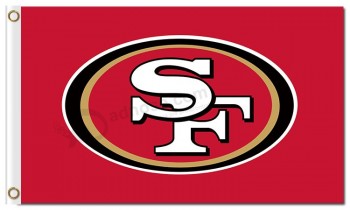 Nfl san francisco 49ers 3'x5 'logo de banderas de poliéster