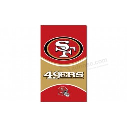 Nfl san francisco 49ers 3'x5 'Polyester vertikale Fahnen