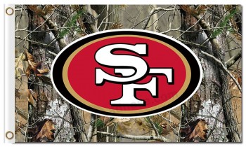 Nfl San Francisco 49ers 3'x5 'Polyester Fahnen Camouflage