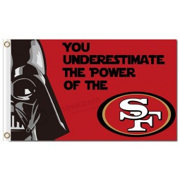 NFL San Francisco 49ers 3'x5' polyester flags star wars with your logo
