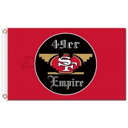 NFL San Francisco 49ers 3'x5' polyester flags 49er empire with your logo