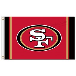 NFL San Francisco 49ers 3'x5' polyester flags with your logo