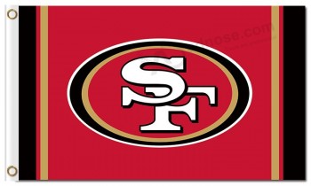 NFL San Francisco 49ers 3'x5' polyester flags with your logo