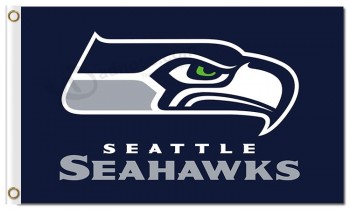 Nfl Seattle Seahawks 3'x5 'Polyester Flaggen dunkelblaue Flagge