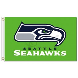 NFL Seattle Seahawks 3'x5' polyester flags green flag with your logo