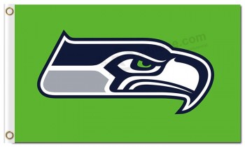 Nfl Seattle Seahawks 3'x5 'Polyester Flaggen grün
