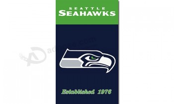 Nfl Seattle Seahawks 3'x5 'Polyester Fahnen vertikal