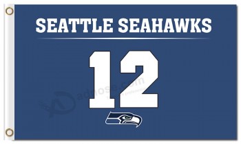 NFL Seattle Seahawks 3'x5 'Polyester Fahnen 12