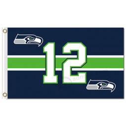 NFL Seattle Seahawks 3'x5' polyester flags 12 with your logo
