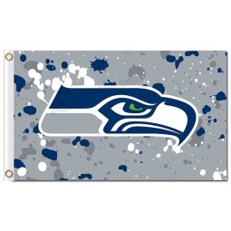 NFL Seattle Seahawks 3'x5' polyester flags ink spots with your logo