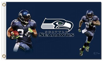 Nfl seattle seahawks 3'x5 'bandeiras de poliéster 24#