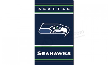 Nfl Seattle Seahawks 3'x5 'Polyester Fahnen vertikal