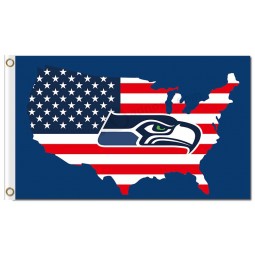 Nfl Seattle Seahawks 3'x5 'Polyester kennzeichnet uns Karte