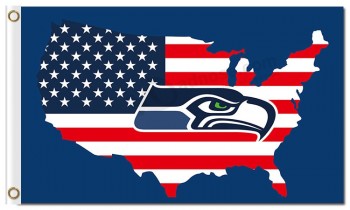 Nfl Seattle Seahawks 3'x5 'Polyester kennzeichnet uns Karte
